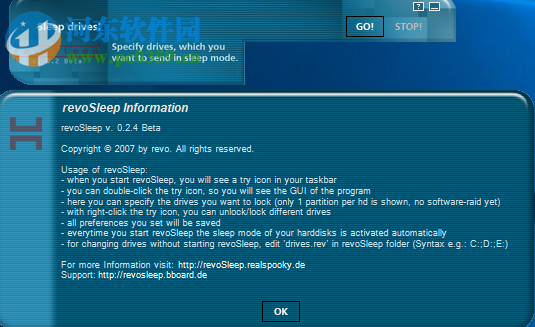 revoSleep(多硬盤控制軟件) 0.2.4 免費(fèi)版