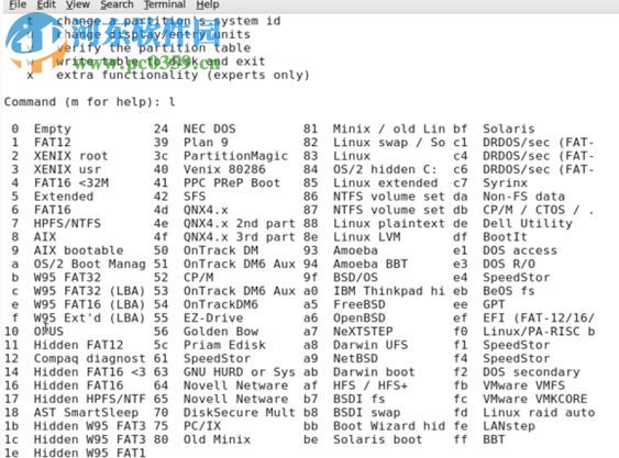 Sfdisk老牌硬盤分區(qū)工具 2.05r 中文版