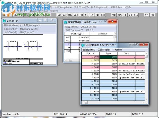 ZEMAX光學設計軟件下載 2009 漢化中文版