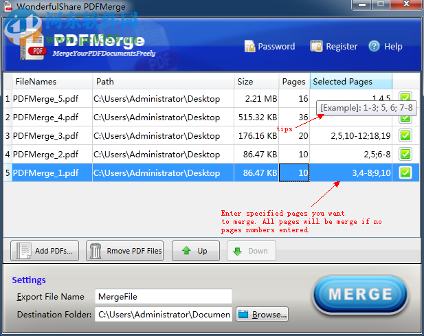 Wonderfulshare PDF Merge(PDF合并器) 3.1.1 官方版