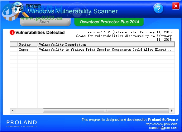 Windows Vulnerability Scanner(系統(tǒng)漏洞掃描工具) 5.2 綠色版