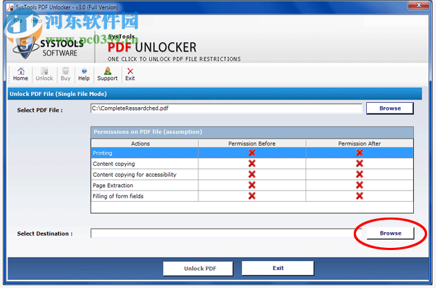 Free PDF Unlocker(PDF解鎖軟件) 1.0 免費(fèi)版