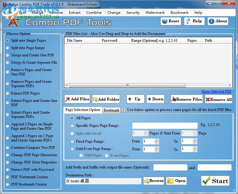 Aplus Combo PDF Tools（pdf文件分割合并軟件） 2.0.1.5 注冊(cè)版