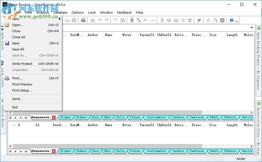 基因序列分析軟件(Gene Runner) 5.1.06 Beta 版