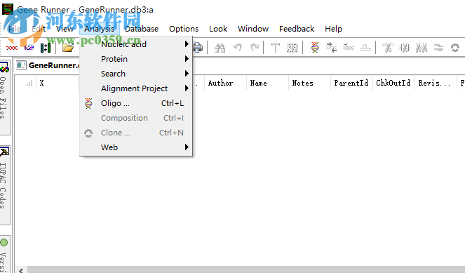 基因序列分析軟件(Gene Runner) 5.1.06 Beta 版