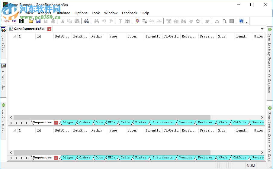 基因序列分析軟件(Gene Runner) 5.1.06 Beta 版