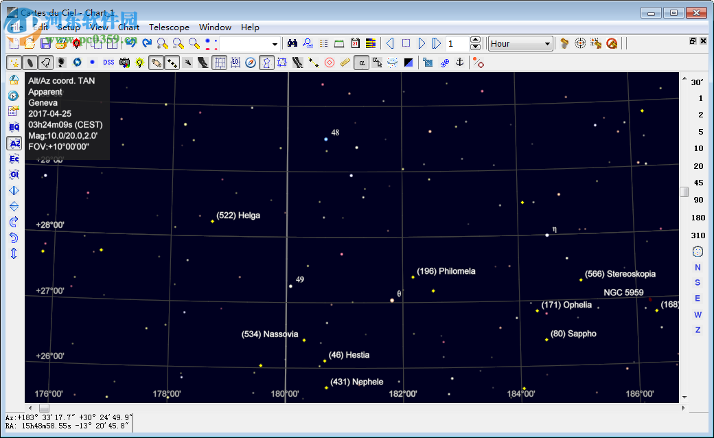 虛擬天文軟件(Cartes du Ciel) 3.10.2854 免費(fèi)版