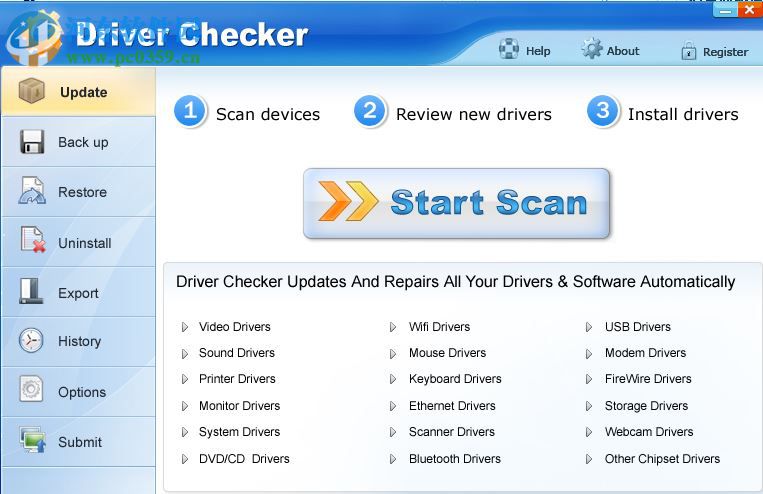 驅(qū)動程序管理工具(Driver Checker) 2.8 綠色注冊版