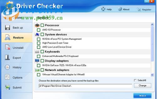 驅(qū)動程序管理工具(Driver Checker) 2.8 綠色注冊版