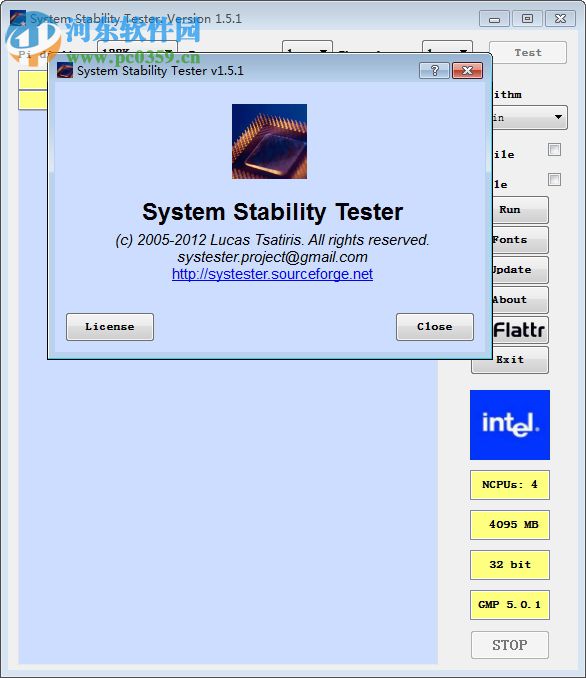 cpu性能測試軟件(System Stability Tester) 1.5.1 免費(fèi)版