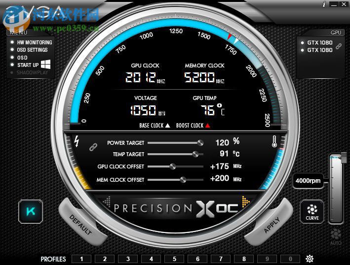 evga precision xoc(evga超頻軟件) 6.2.7 官方版