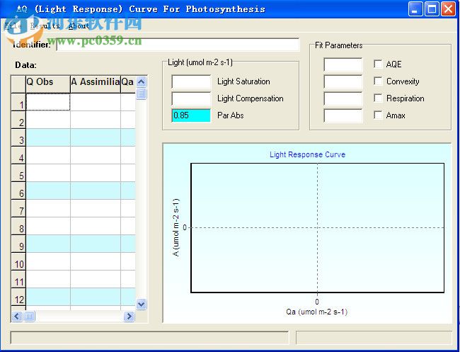 Photosynthesis下載(植物光響應(yīng)曲線擬合軟件) 1.0 中文綠色版