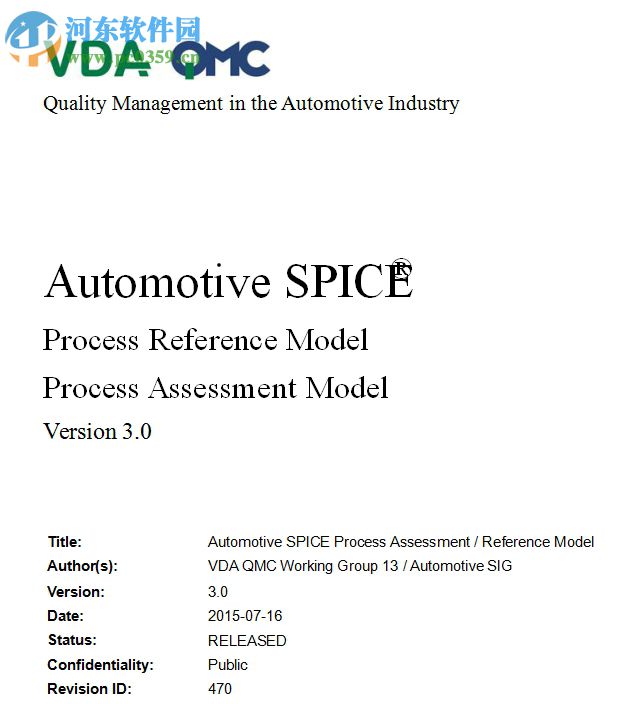 Automotive SPICE(免費完整版PDF) 3.0 翻譯版