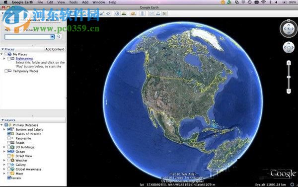 Google Earth for Mac 7.3.0.3830