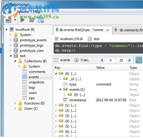 Robomongo(MongoDB/GUI管理工具) 1.1.1 Windows版 32/64位