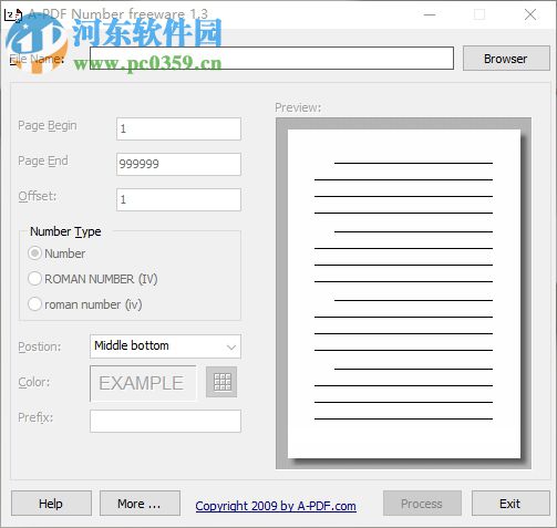 PDF添加頁碼工具(A-PDF Number) 1.3 官方版分享