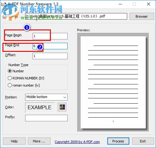 PDF添加頁碼工具(A-PDF Number) 1.3 官方版分享