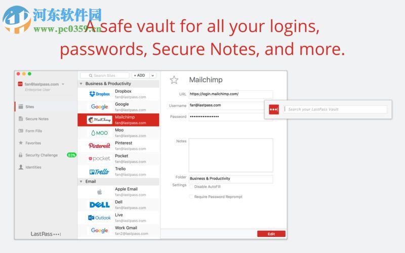 LastPass for mac（密碼管理軟件） 3.22.2