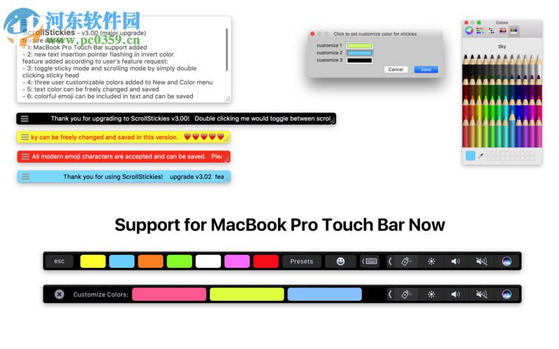 ScrollStickies for Mac 3.20