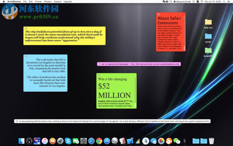 ScrollStickies for Mac 3.20