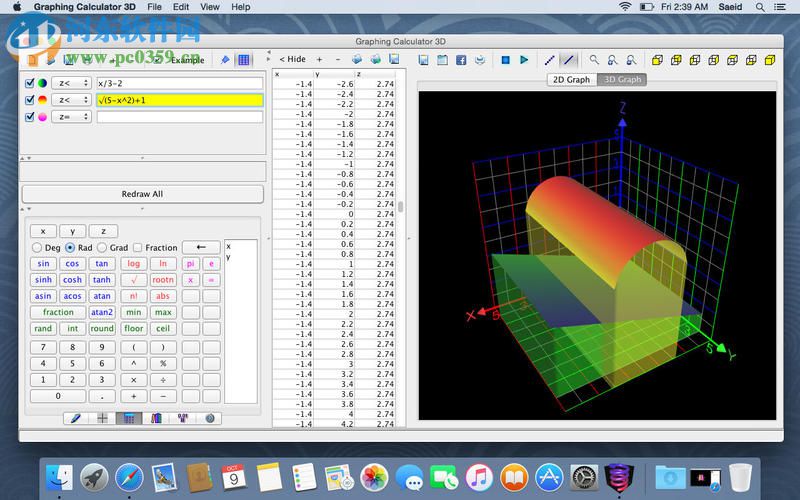 Graphing Calculator 3D for Mac（<a href=http://m.stslhw.cn/k/tubiaozhziuo/ target=_blank class=infotextkey>圖表制作軟件</a>） 6.6