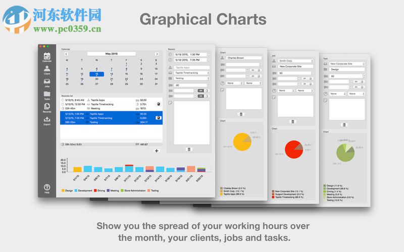 Taptile Timetracking for Mac（<a href=http://m.stslhw.cn/zt/rcglrj/ target=_blank class=infotextkey>日程管理</a>軟件） 3.3