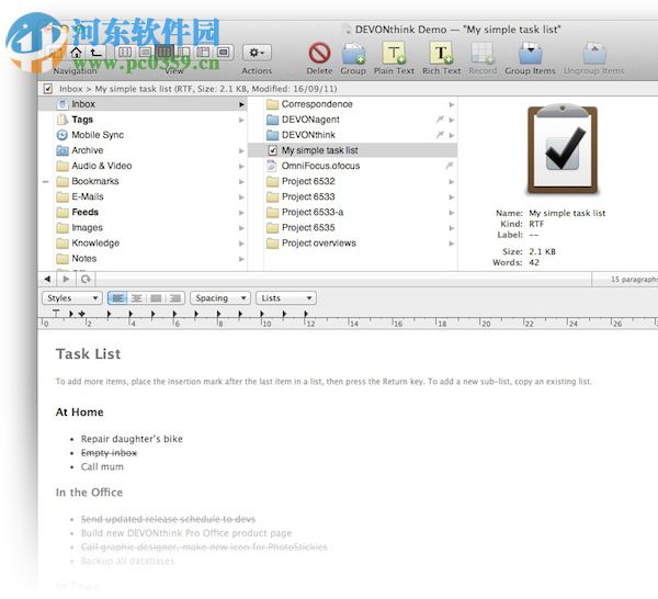 DEVONthink Pro for mac（文件管理軟件） 2.9.11