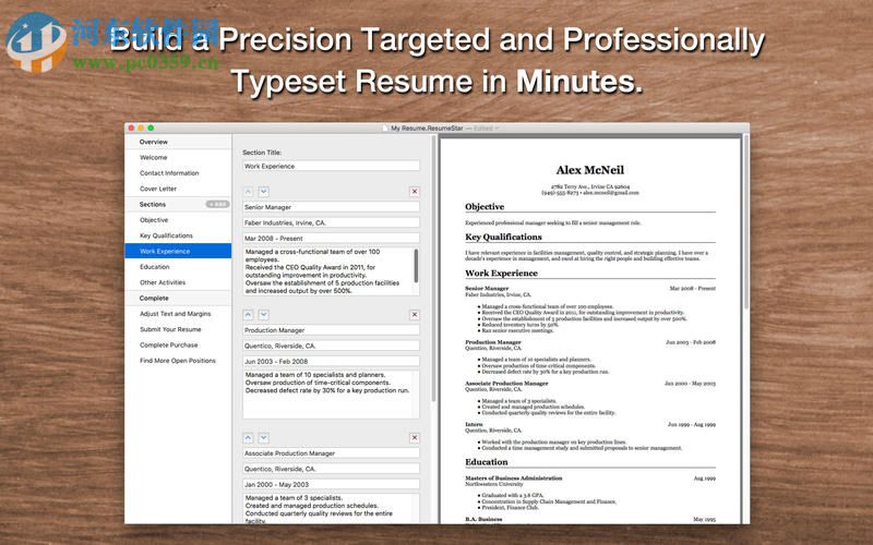 Resume Star for Mac 1.0