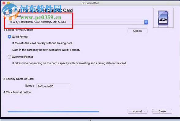 SDFormatter for Mac（sd卡修復(fù)工具） 4.0