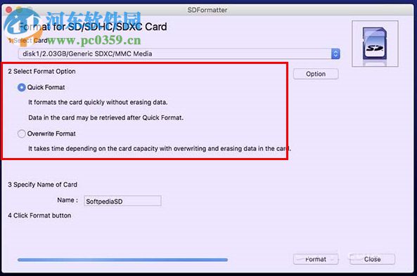 SDFormatter for Mac（sd卡修復(fù)工具） 4.0
