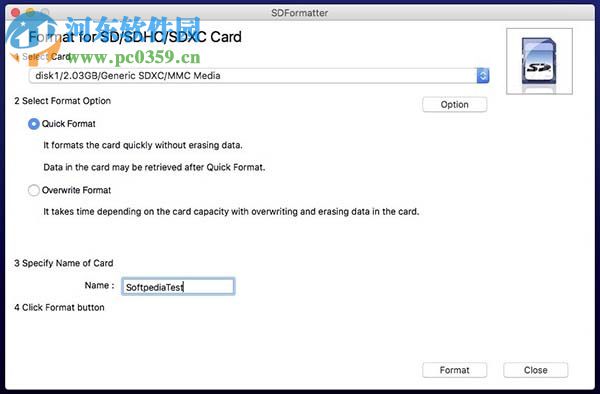 SDFormatter for Mac（sd卡修復(fù)工具） 4.0