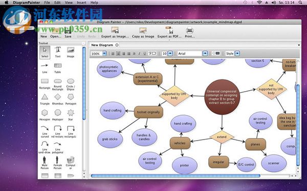 DiagramPainter for Mac（流程圖制作軟件） 1.1.0