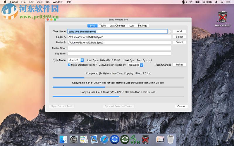 Sync Folders Pro for Mac版 文件同步軟件 3.3.7 破解版