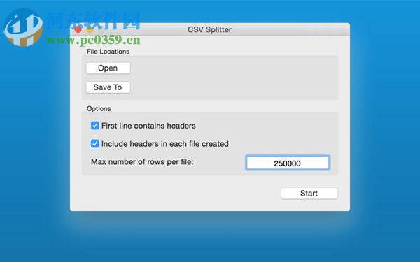 CSV Split for Mac csv文件分割器 1.1 免費版