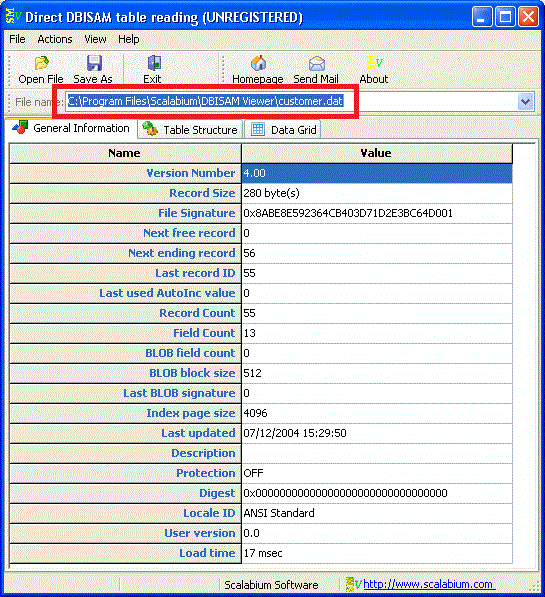 DBISAM Viewer下載(DBISAM表察看) 2.25 免費版