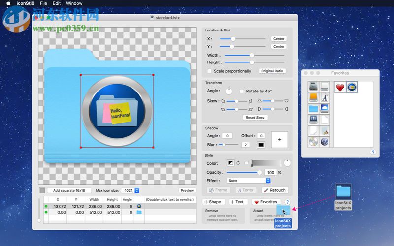 iconStiX For mac版 3.6 官方版