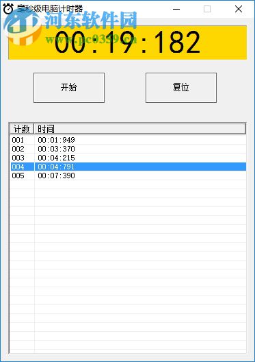 毫秒級電腦計時器下載 1.0.0.1 綠色版