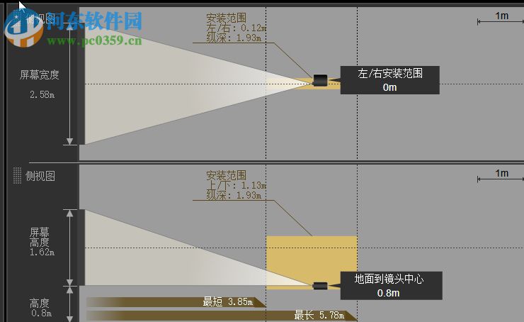 佳能投影機(jī)投影距離計(jì)算器 2017 官方版