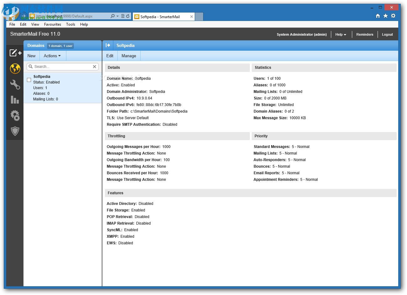 SmarterMail(<a href=http://m.stslhw.cn/s/youjiankehuduan/ target=_blank class=infotextkey>郵件客戶端</a>) 100.0.7125 官方版