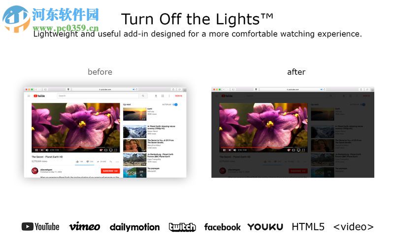 Turn Off the Lights for mac(瀏覽器擴(kuò)展工具) 1.0 官方版