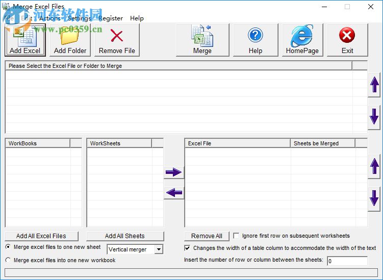 Merge Excel Files(Excel文件合并) 14.9.1 免費(fèi)綠色版