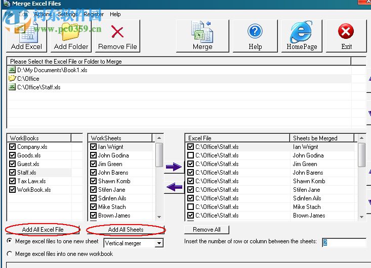 Merge Excel Files(Excel文件合并) 14.9.1 免費(fèi)綠色版