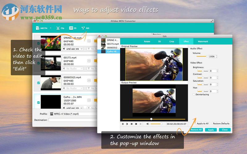 4Video MOV Converter for mac(視頻格式轉(zhuǎn)換器) 5.1.53 免費(fèi)版