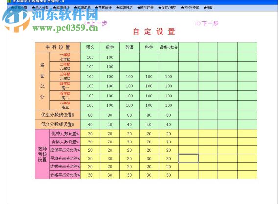 多功能學生成績統(tǒng)計系統(tǒng)下載 5.0 綠色版