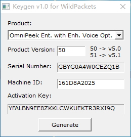 wildpackets omnipeek 下載(抓包軟件) 5.1 精簡漢化版 含注冊機(jī)