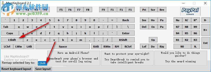 MapKeyboard下載(鍵盤鍵位修改器) 2.1 免費(fèi)版