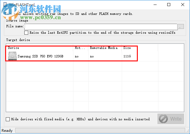 WinFlashTool(將鏡像文件寫入內(nèi)存卡) 2.0 官方版