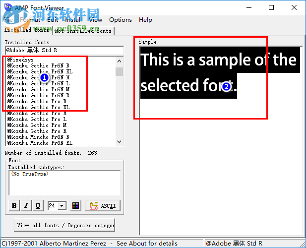 FontViewer(字體預(yù)覽器) 3.0 中文版