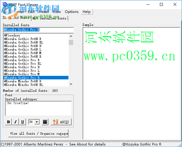 FontViewer(字體預(yù)覽器) 3.0 中文版