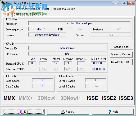 CPUInfo(CPU測試工具) 2.0.1.391 綠色版